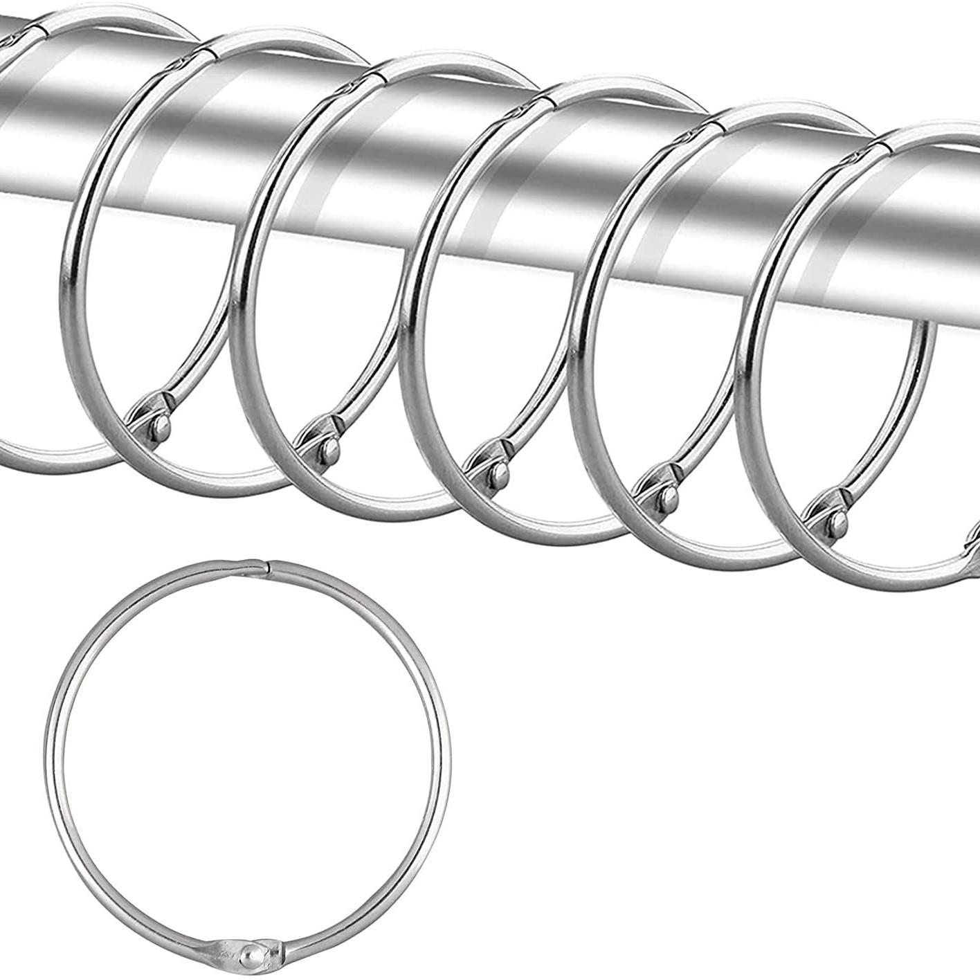 Factory stock open ring, curtain ring, bath curtain ring, open iron ring, 50MM inner diameter bath curtain ring Item Picture