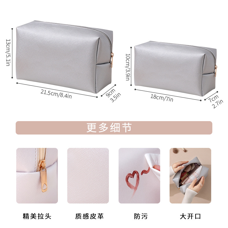 Runhui's new hand-held makeup bag, natural octagonal bag, travel storage bag, makeup bag with large capacity and a high-end feel Application Scenario