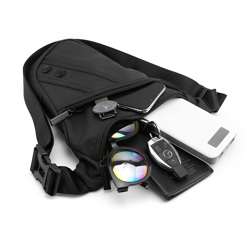 New outdoor cycling leg bag, multi-functional tactical chest bag, sporty and casual crossbody bag, waist bag, lure bag, cross-border Specification drawing