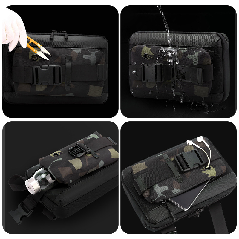 WEPOWER's new functional crossbody bag is a multi-functional and versatile men's chest bag, a sporty and trendy single-shoulder crossbody bag Application Scenario