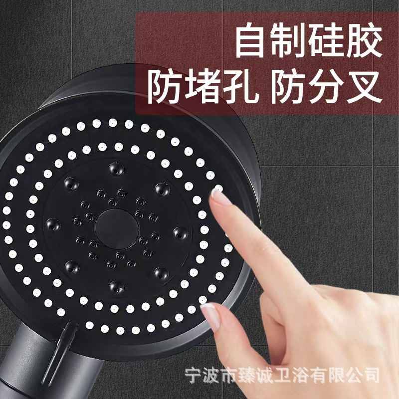 The manufacturer supplies cross-border shower heads, turbine maple leaf gold bathroom pressurized heaters, shower and rain shower heads Specification drawing
