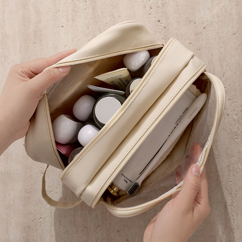 Runhui's new Naisi hand-held dry and wet toiletries bag, makeup bag, large-capacity travel compartmentalized toiletries bag, one-piece consignment Specification drawing