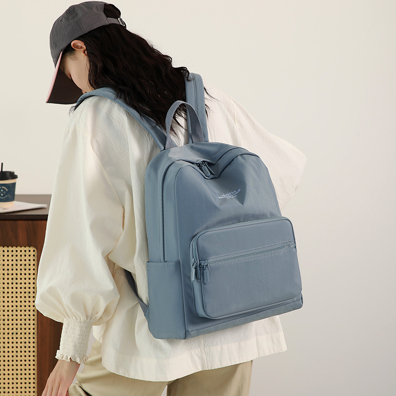 Colorful Fox Lightweight Backpack, High school student schoolbag, outdoor casual multi-layer large-capacity backpack Specification drawing
