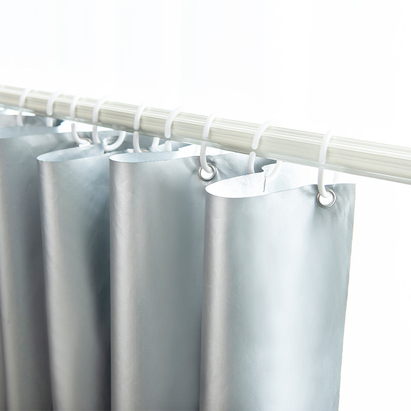 Fully light-blocking dormitory curtains, finished sunshade curtains, bedroom balcony, rental room, no need for drilling, non-transparent, light-blocking hook type details Picture