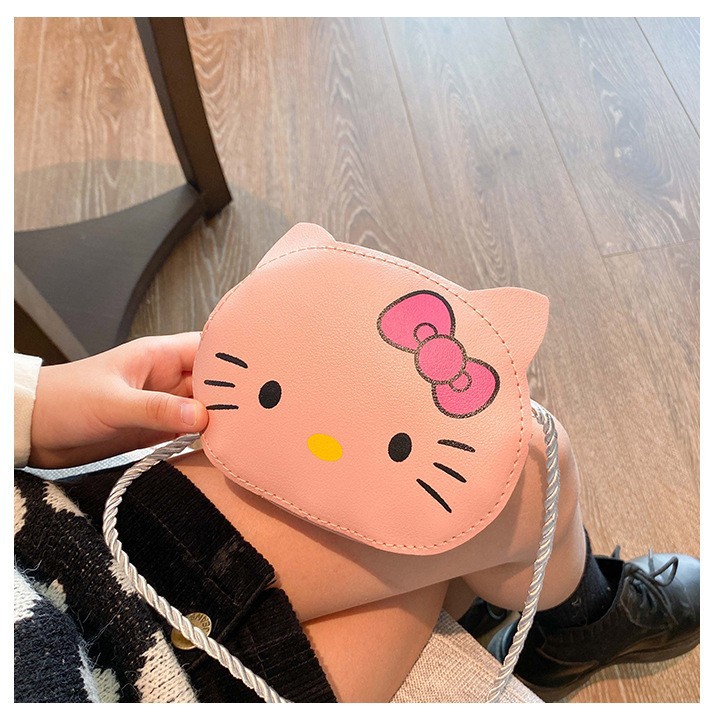 New cartoon and cute children's bag, PU single-shoulder bag, Korean-style casual crossbody bag for girls, small animal coin purse Specification drawing