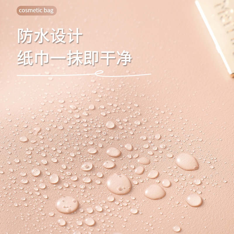 Makeup Bag for Women 2025 New Portable travel hand-held toiletry bag with large capacity cosmetics storage bag Specification drawing