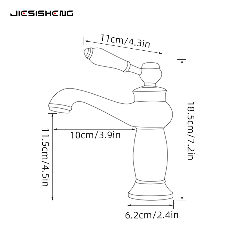 Cross-border exclusive supply of antique brass washbasin faucets, bathroom counter basins, cold and hot splash-proof faucets wholesale Application Scenario