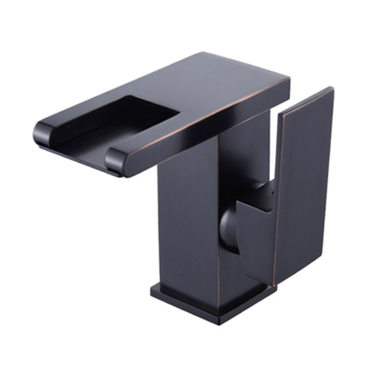 Manufacturer's LED color-changing faucet, washbasin, all-copper temperature-controlled color-changing bathroom cabinet, ceramic basin, waterfall basin, faucet Item Picture