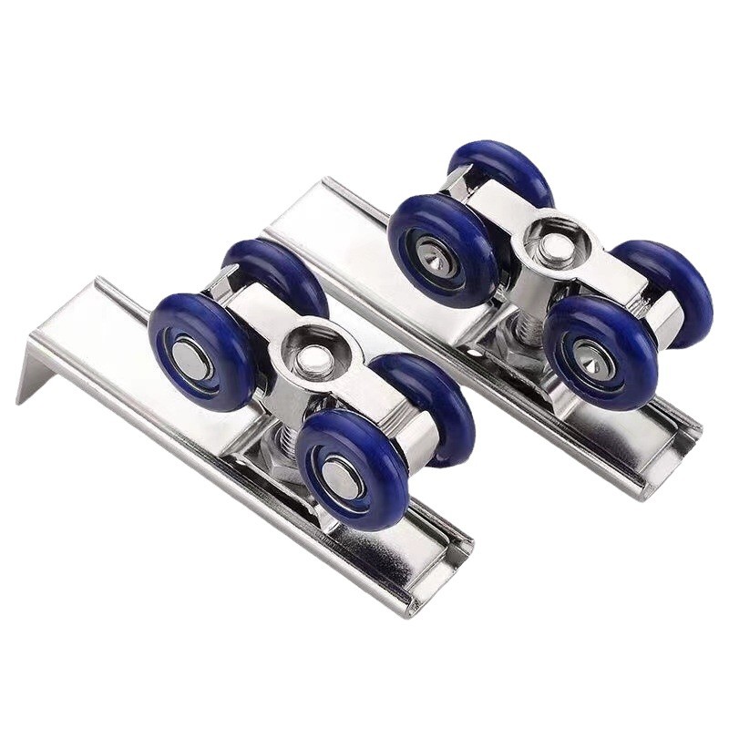 Zinc alloy sliding door small hanging wheels, solid wood wardrobe door small wheels, silent kitchen sliding door rails, folding door accessories Item Picture