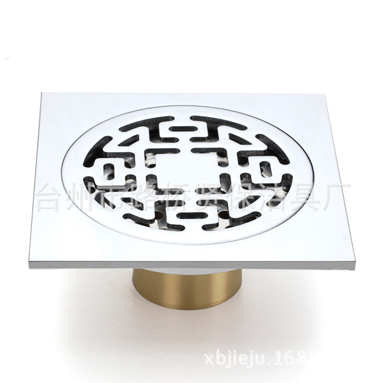 We supply high and medium-grade all-copper anti-odor chrome-plated floor drains Item Picture