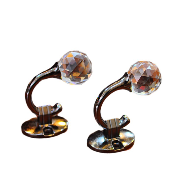 【 Yonghao Hardware 】 Wholesale of high-quality aluminum alloy small C-hook crystal curtain hooks and curtain wall hooks in stock Item Picture