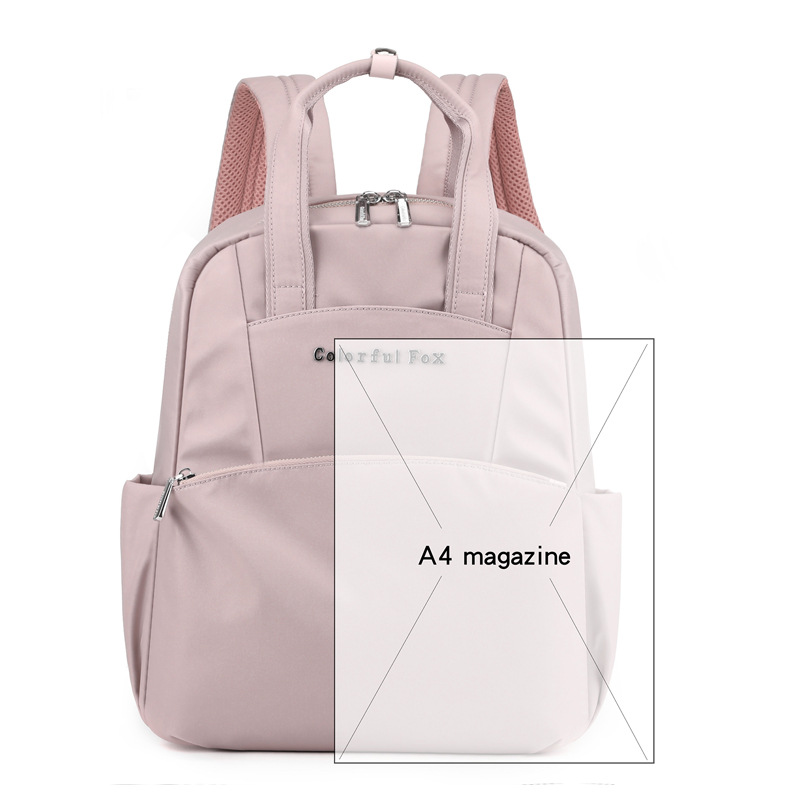 Colorful Fox's new large-capacity backpack for women's outdoor casual travel and water-resistant schoolbag Item Picture