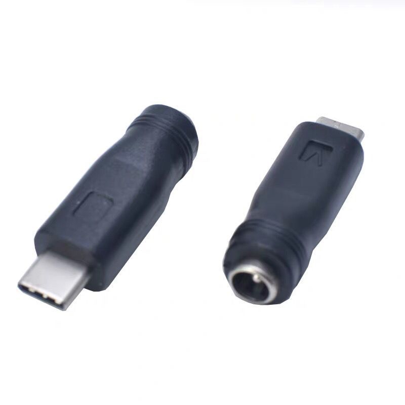 DC5.5*2.1mm female plug to Type-c Android smartphone power charging mini T-type adapter Application Scenario