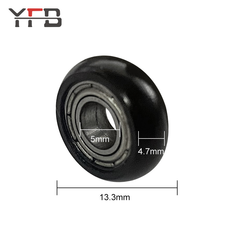 The manufacturer produces special rubber-coated pulleys, rollers and bearings for folding screen doors and Windows Application Scenario