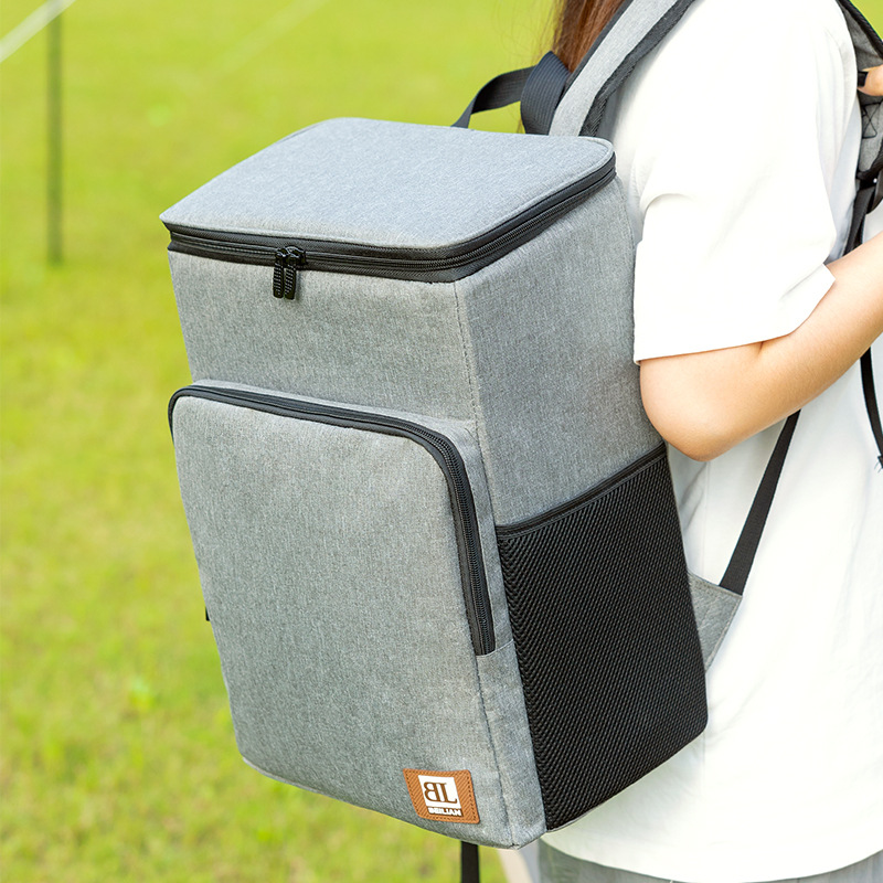 Runhui Cross-border Outdoor double-shoulder ice packs, large-capacity fresh-keeping ice packs, bento insulated bags, takeout delivery insulated boxes Specification drawing