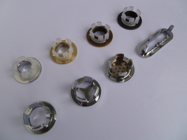 Overflow hole covers, decorative covers, common types of washbasins, washbasins, washbasin accessories, full water overflow hole covers, various varieties Specification drawing