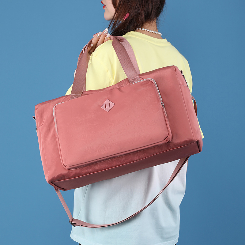 Colorful Fox Women's large-capacity travel bag, outdoor casual water-resistant nylon backpack, Men's travel single-shoulder bag Specification drawing