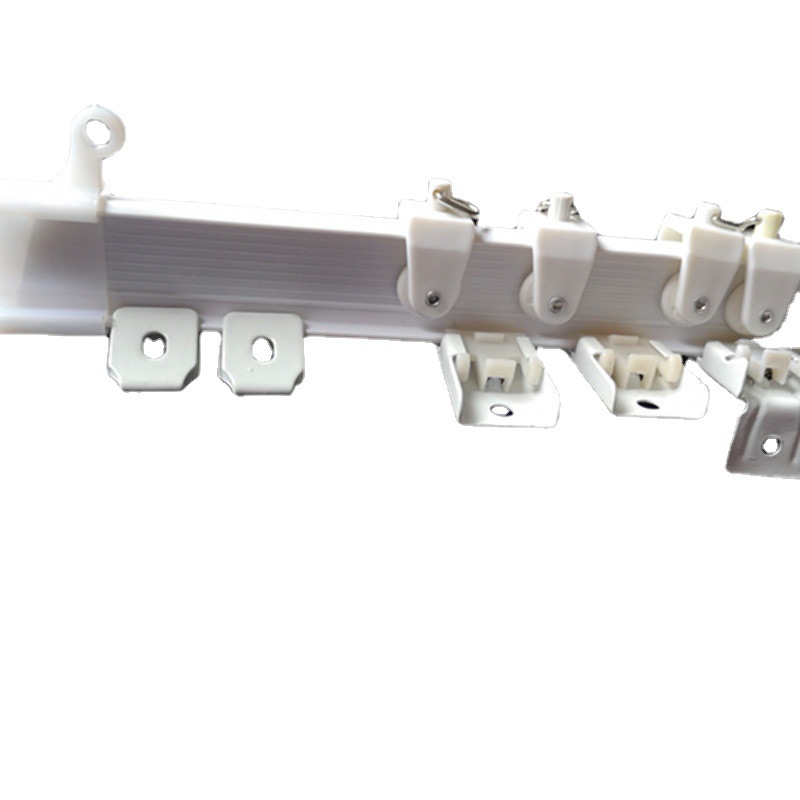 Plastic curved track curtain track, curved track accessories, flexible and rigid curved track accessories