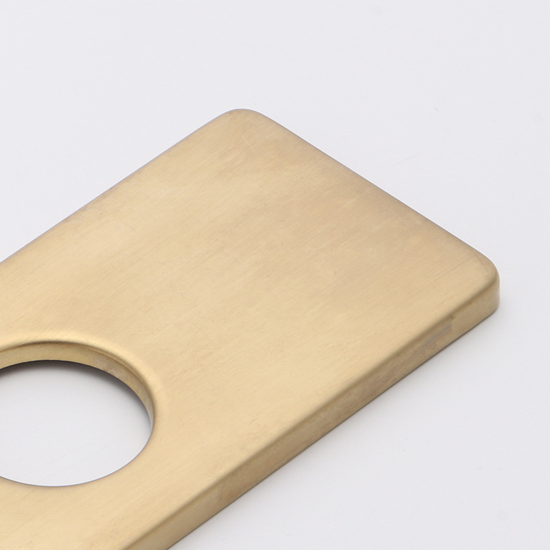 Wholesale stainless steel faucet panel, faucet decorative cover, electroplated kitchen and bathroom hardware, square faucet cover details Picture