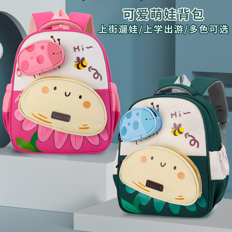 New children's schoolbags, cartoon and animation backpacks for kindergarten kids, medium and senior class boys and girls, and travel backpacks full figure