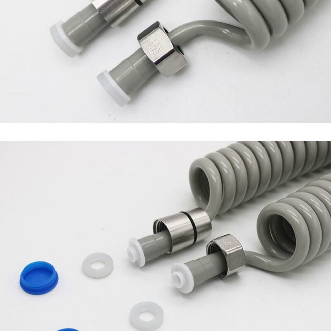 Toilet, bathroom, toilet companion, flexible hose, telephone line, shower head, shower gun tube, telephone tube, extendable spring tube details Picture
