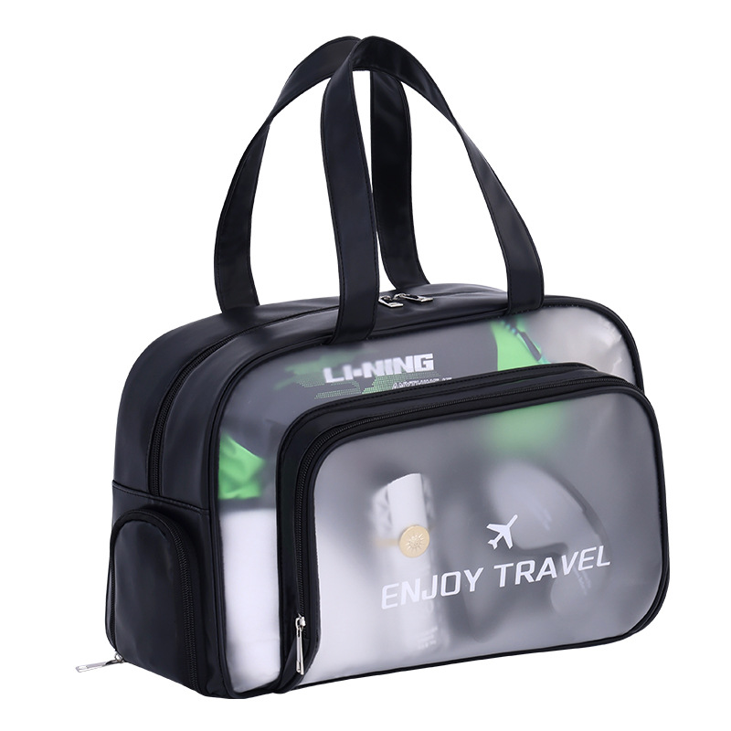 Double-layer swimming storage bag, travel dry and wet separation special waterproof beach bag, large-capacity seaside equipment swimsuit bag Item Picture