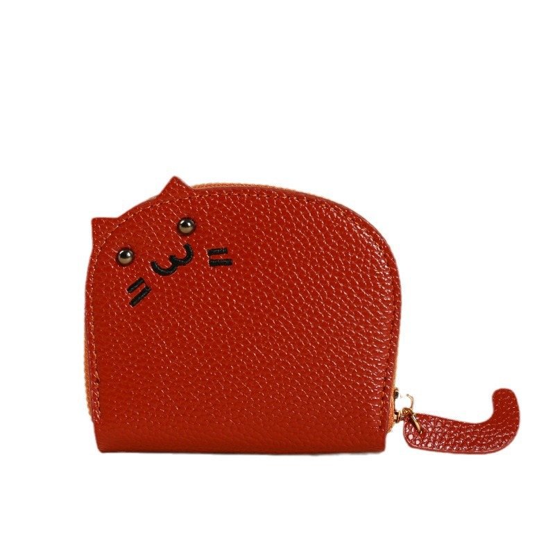 Cat card case for ladies 2024 New style, small, trendy, cute, with many slots, high-end feel, anti-demagnetization, portable wholesale Item Picture