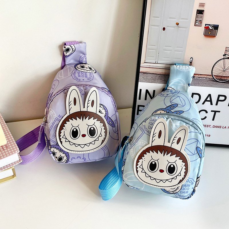 New children's chest bag, Bubble Mat cute cartoon coin purse, stylish nylon single-shoulder crossbody bag for both boys and girls Application Scenario