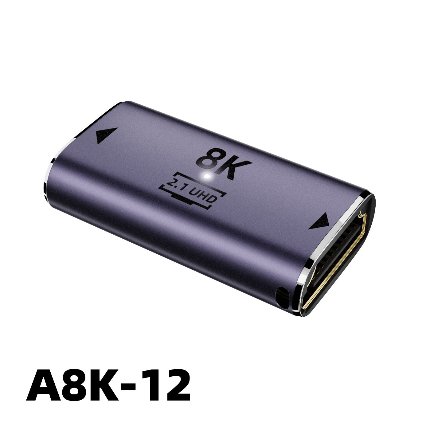 HDTV 2.1 male-to-female UHD8K high-definition adapter 180-degree adapter for computer set-top box extended video output Item Picture
