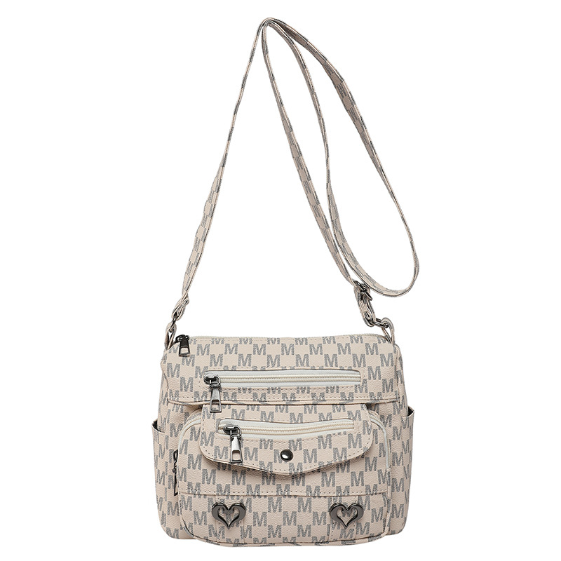 The 2025 new versatile and elegant middle-aged mom bag, multi-layered single-shoulder crossbody bag, granny bag, crossbody backpack Item Picture