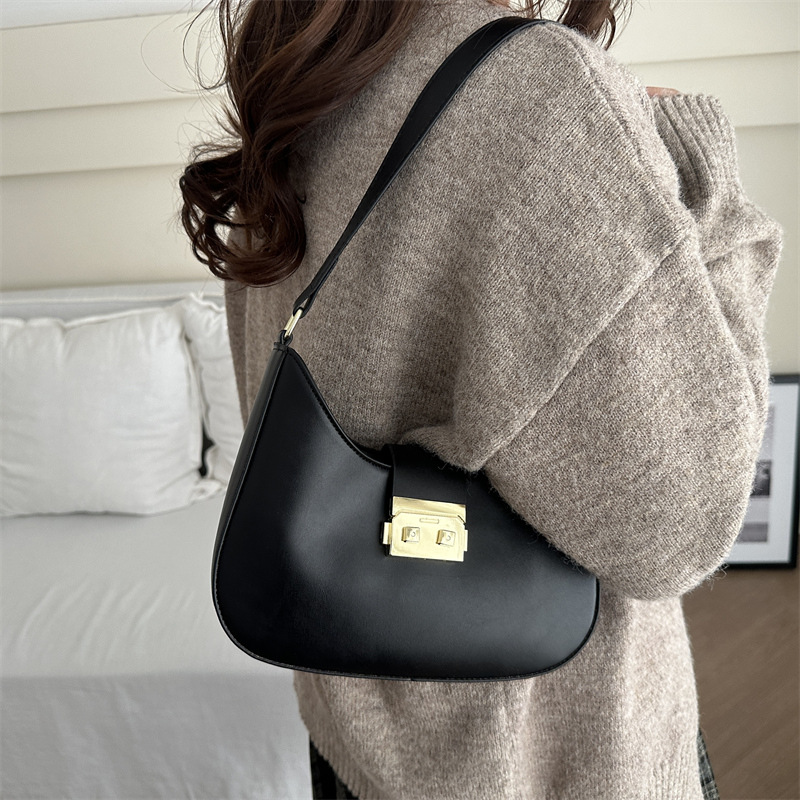 Simple design, trendy, versatile and fashionable single-shoulder underarm bag for women's 2024 winter new high-end quality crossbody bag Specification drawing