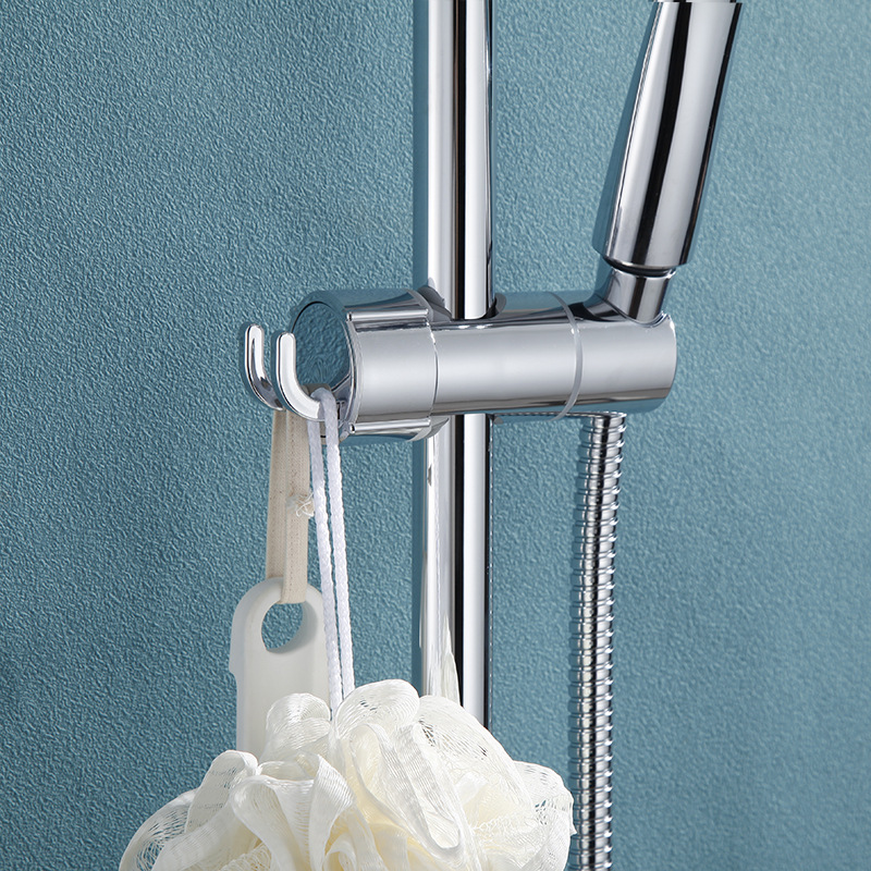 New type of non-disassembly rod with hook sliding sleeve, no need for drilling, mid-insert showerhead bracket, hand spray showerhead stand details Picture