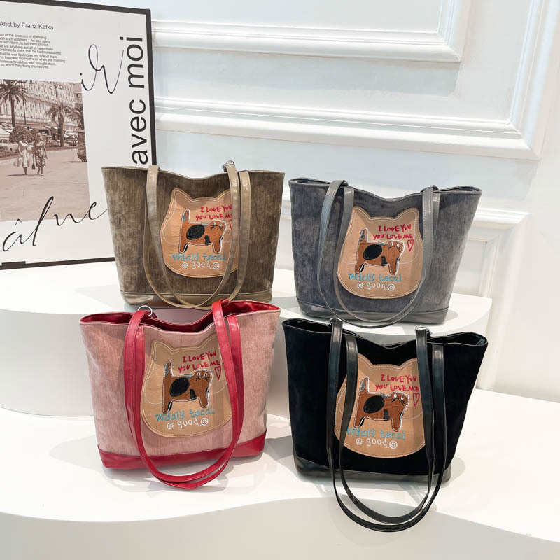 Winter commuter Cute Cookie Cat backpack 2024 New school-style tote bag, hand-held shoulder and underarm bag Application Scenario