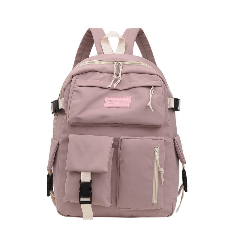 2020 New style junior high school schoolbag for girls, Korean version, large capacity, personalized forest-themed backpack for high school students, backpack and backpack Item Picture