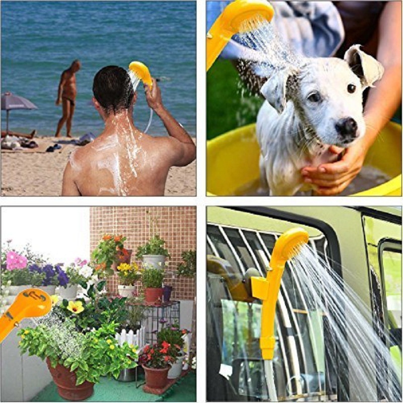 Car shower, outdoor camping, self-driving car shower, camping portable 12V electric shower head wholesale manufacturer Specification drawing