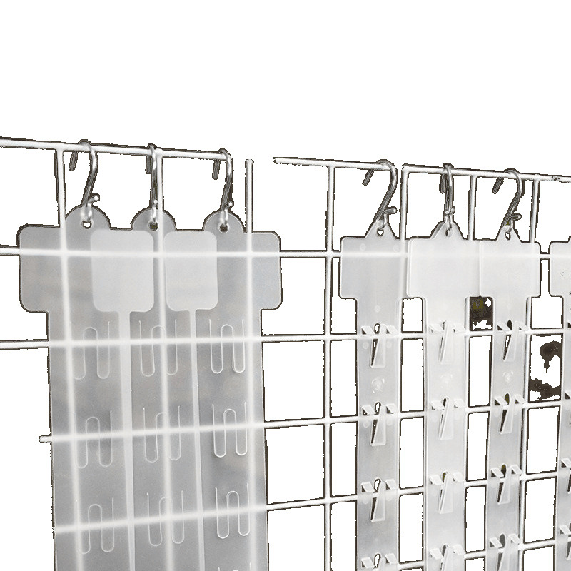 Convenience store and supermarket hanging strips, food display hooks, shelves, small snacks, folding hanging cards, transparent plastic hanging strips, thickened Item Picture