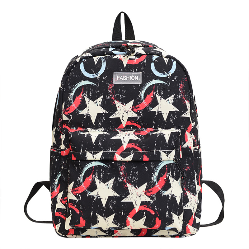 A new large-capacity trendy backpack for girls in junior and senior high school campus style, a sweet and cute Korean version, and a lightweight hand-held crossbody bag Item Picture