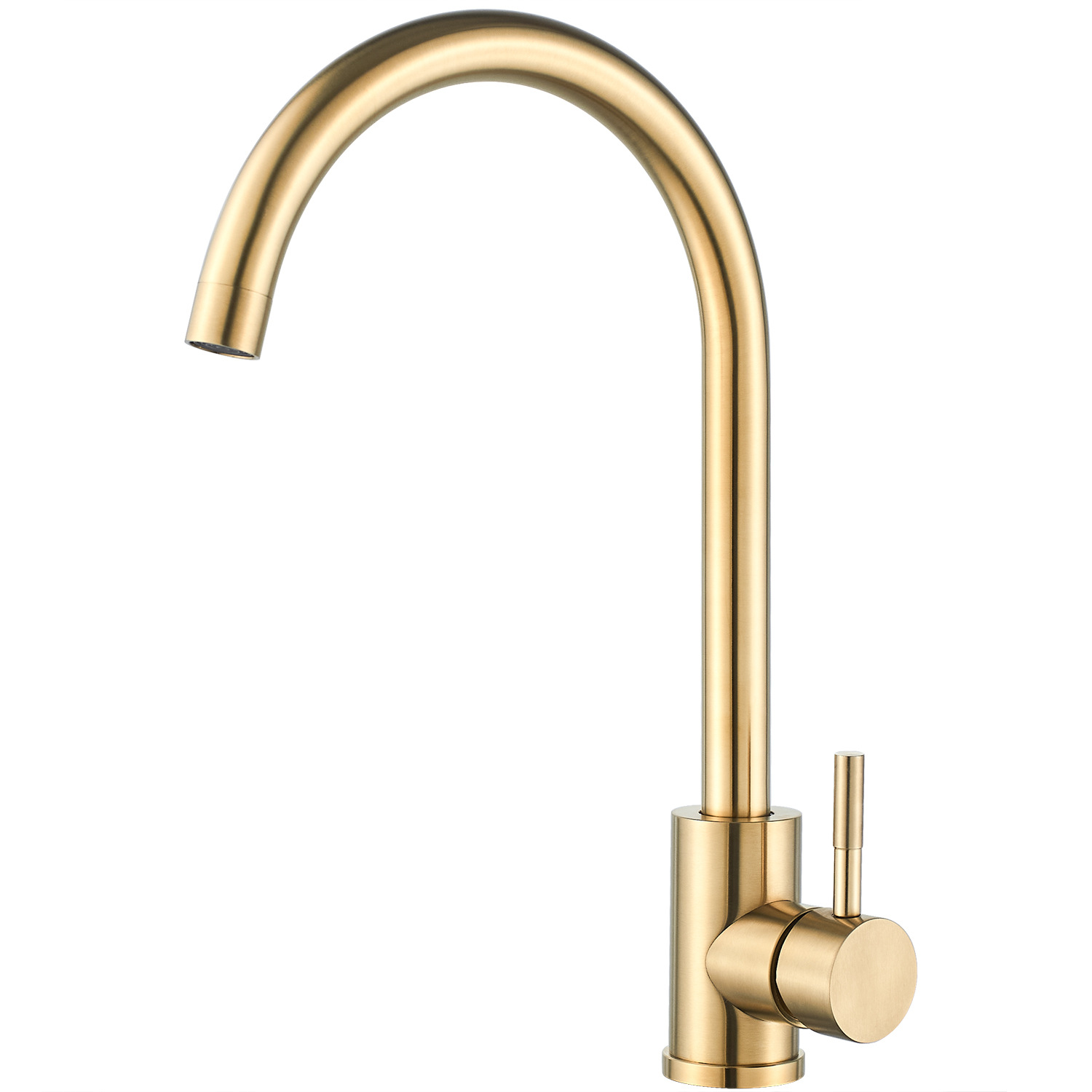 Factory direct supply of 304 stainless steel three-way kitchen faucet, cold and hot mixed kitchen faucet Item Picture