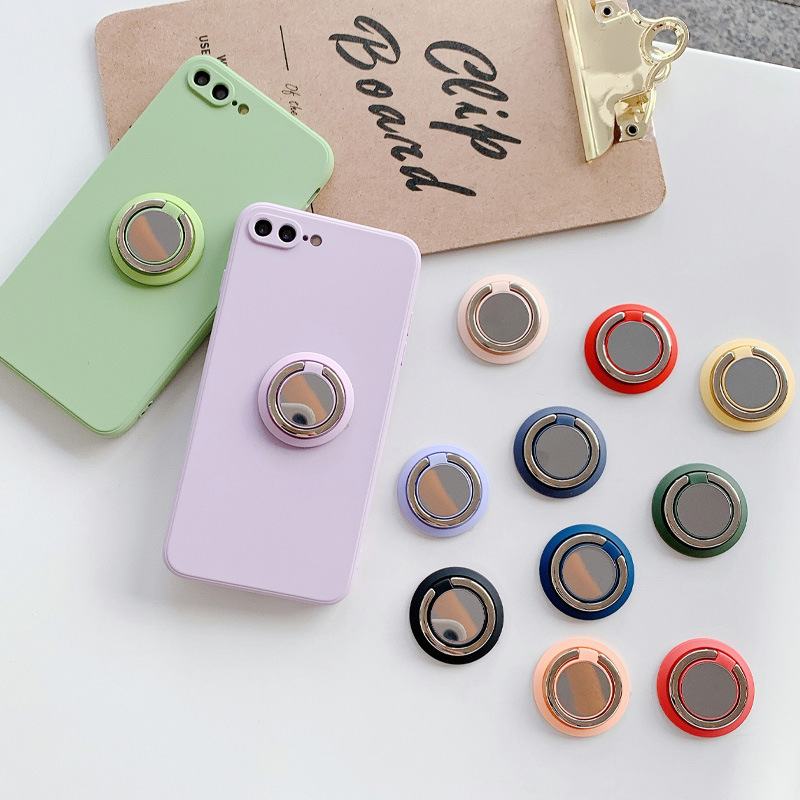 New circular phone stand with a flying saucer ring buckle, 360-degree rotating back sticker magnetic attachment, lazy phone ring stand Specification drawing