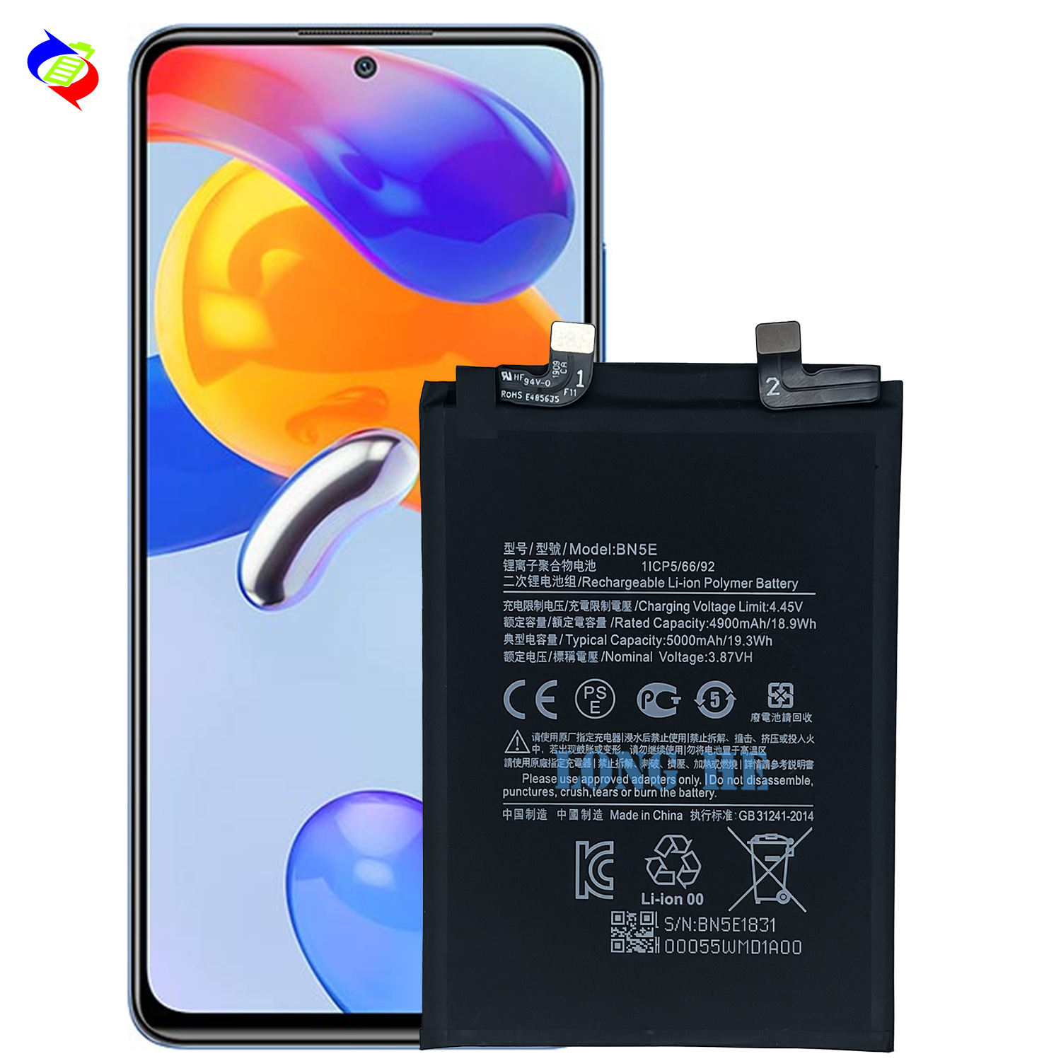Applicable to the lithium battery of Xiaomi Redmi Note 11 Pro 5G/POCO X4 PRO 5G BN5E mobile phones Application Scenario