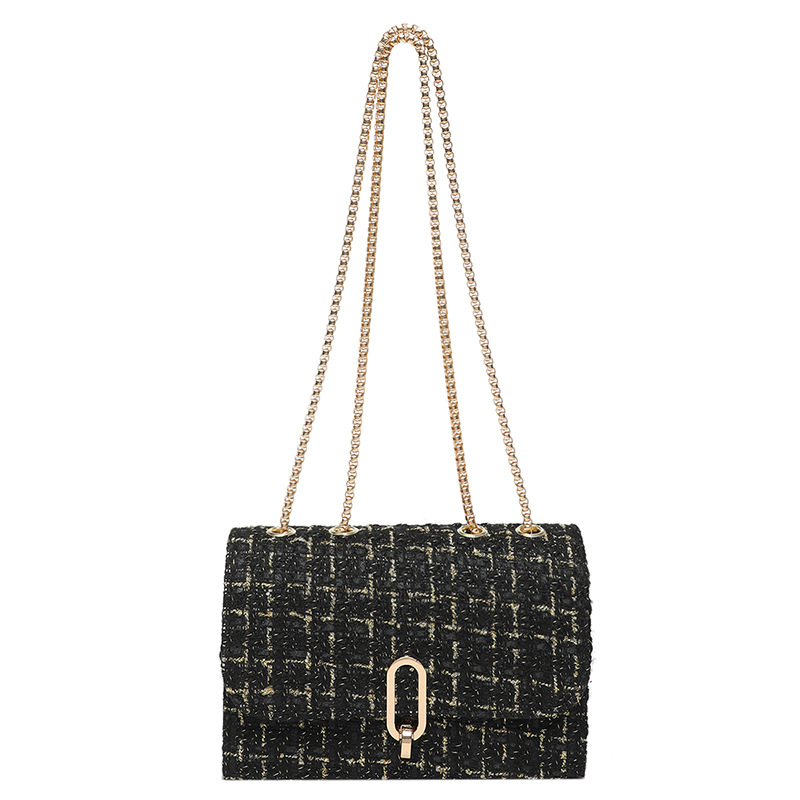 This year, the new spring 2025 trendy and fashionable single-shoulder crossbody bag made of lace and straw weaving is in vogue Item Picture