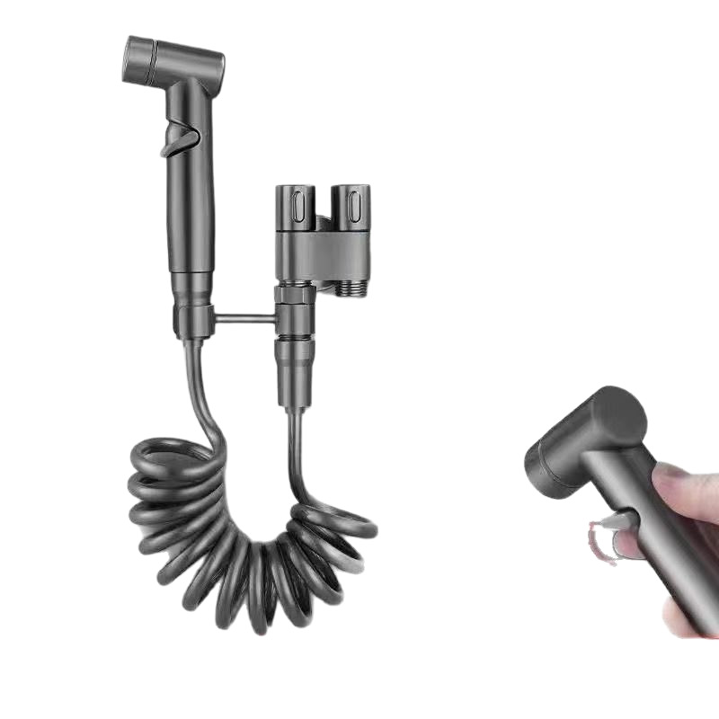 The handheld toilet sprayer and bathroom sprayer set for foreign trade export is designed for toilets with adjustable water pressure control Item Picture