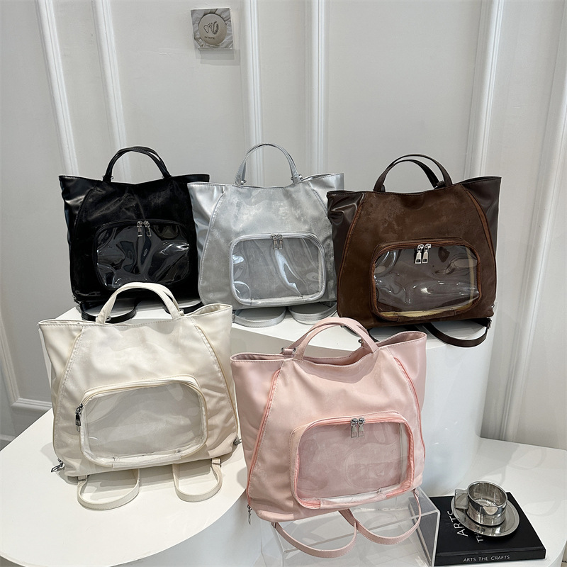 Korean Spring Girl Bag 2025 New Style, trendy and versatile, large-capacity single-shoulder tote bag, fashionable and casual backpack Application Scenario