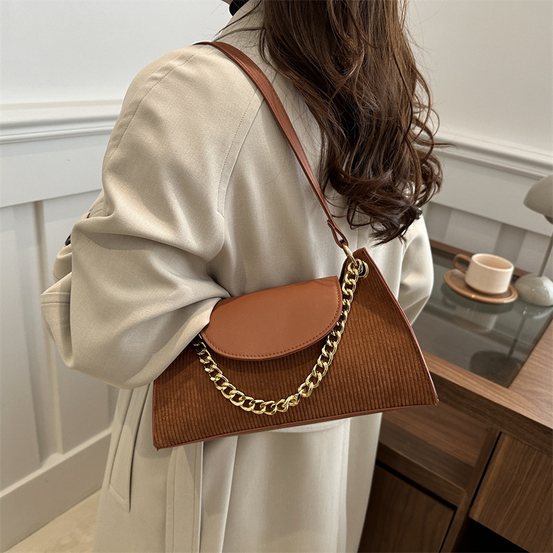 Niche design women's bag 2024 New large-capacity small square bag, ladies' quality chain single-shoulder hand-carry underarm bag Specification drawing