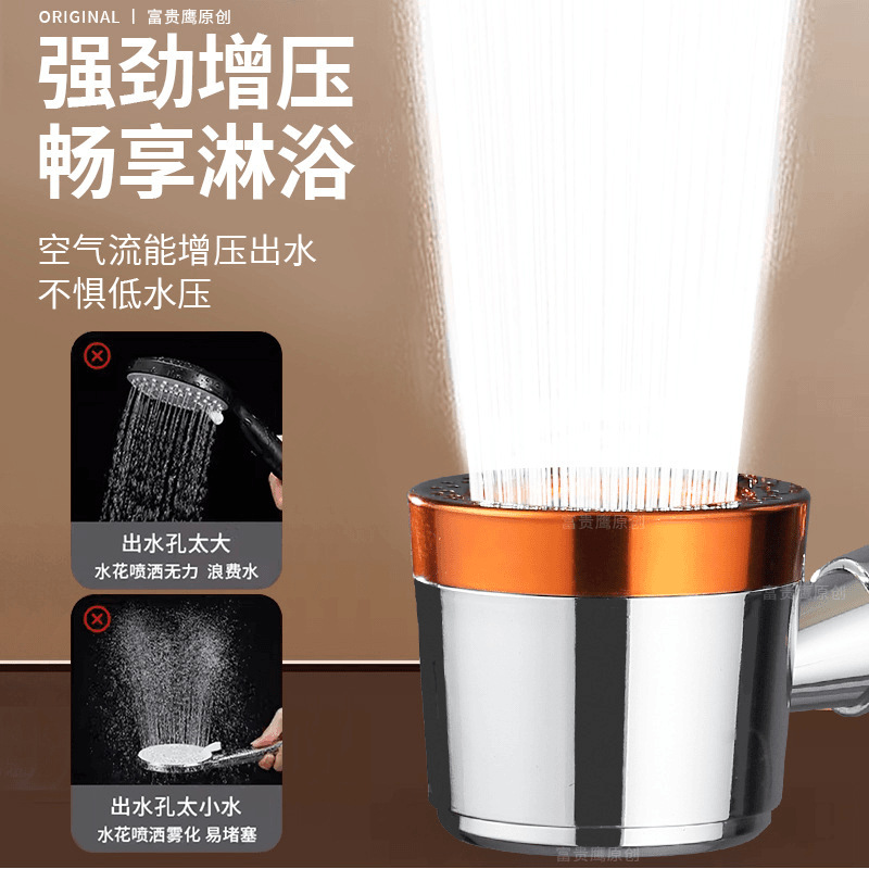 Pressurized rain shower head, filter nozzle, household bathroom shower head, pressurized bath, flower drying and showerhead set Specification drawing