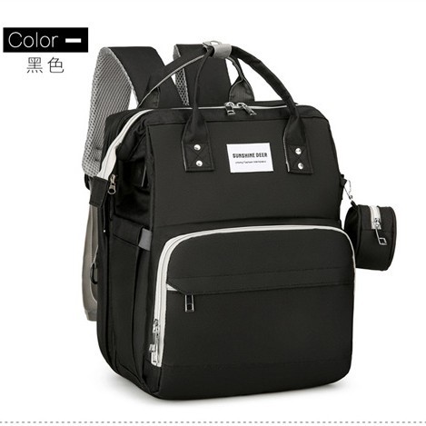 New cross-border exclusive mommy bag, lightweight and large-capacity folding bed, baby bag, diaper bag, foldable Application Scenario