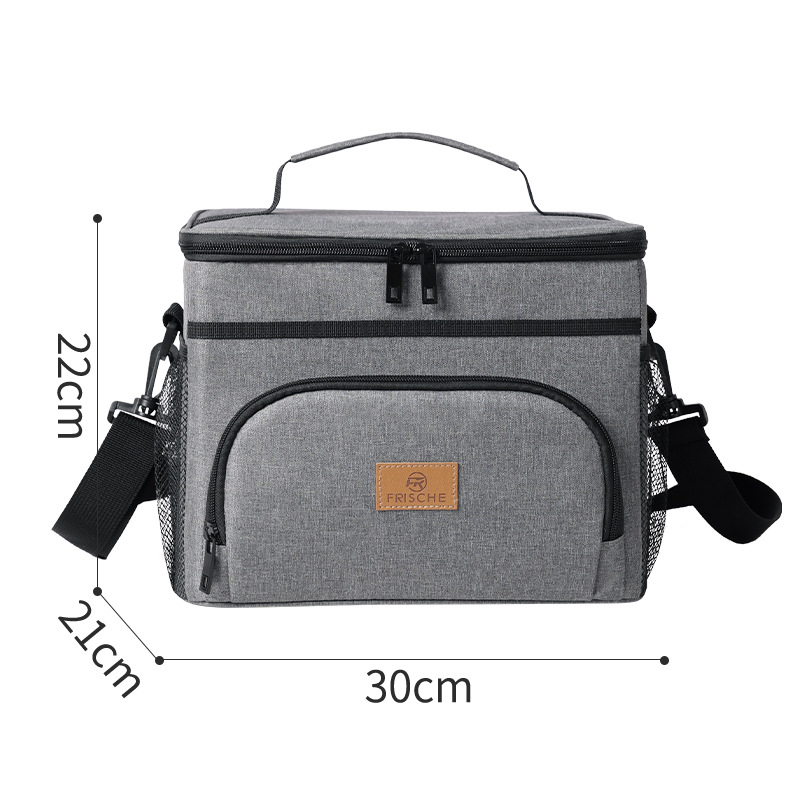 Runhui Amazon's best-selling picnic bag, PEVA waterproof insulated bag, large-capacity insulated lunch box bag, hand-held bento bag Item Picture