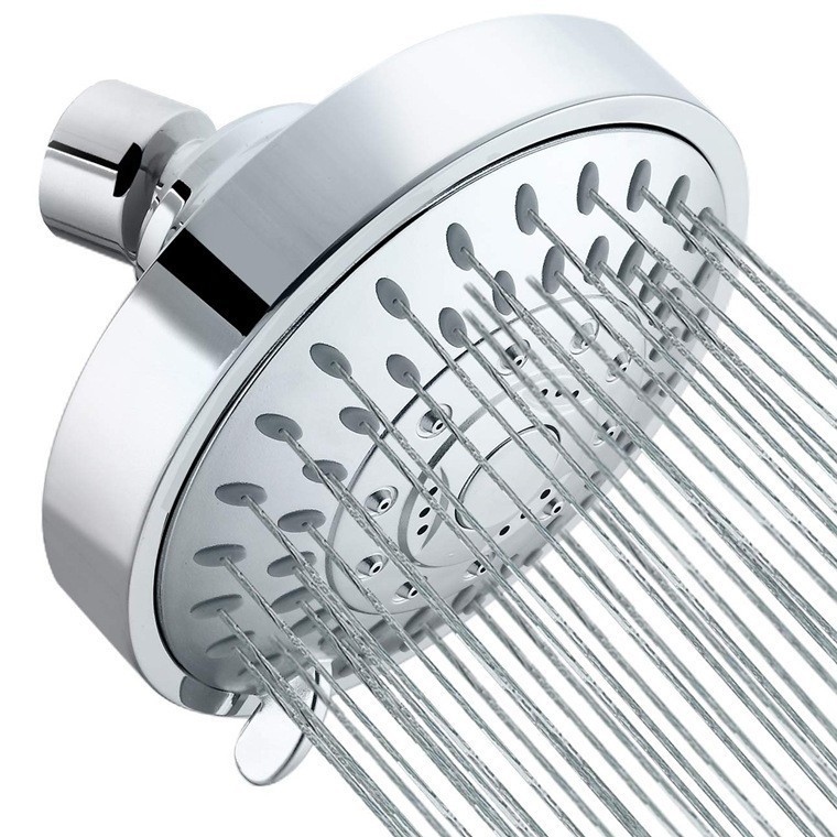 Cross-border bestseller: 4-inch showerhead, five-speed top shower with copper ball head, adjustable top shower Item Picture