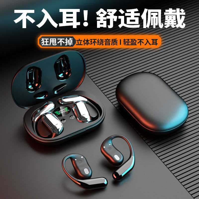 Cross-border OWS Wireless Bluetooth Headphones 2024 New model, non-in-ear sports noise cancellation, ultra-long battery life, AI translation headphones Specification drawing