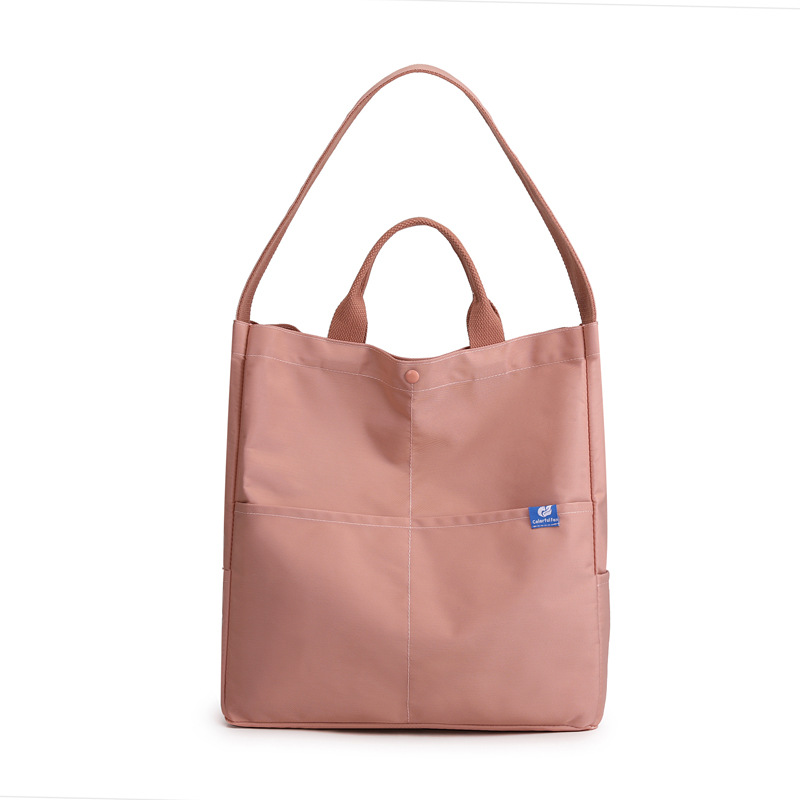 Custom-made LOGO new style nylon shoulder bags for foreign trade, large-capacity handbags for women, nylon fabric bags for ladies Item Picture